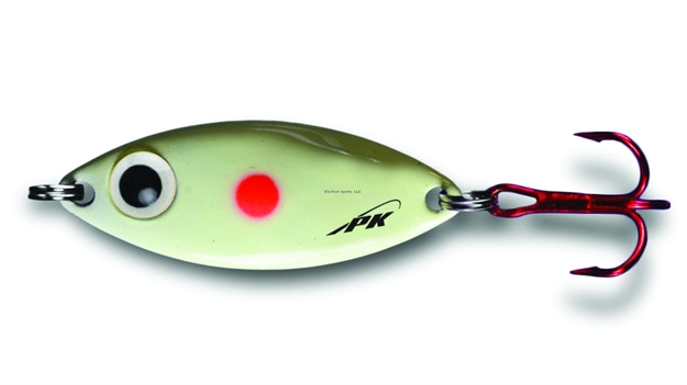 Picture of PK Lures PK Spoon, 3/8 Oz., Red Dot Glow