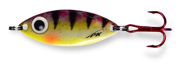 Picture of PK Lures PK Spoon, 3/8 Oz., Red Tiger Glow