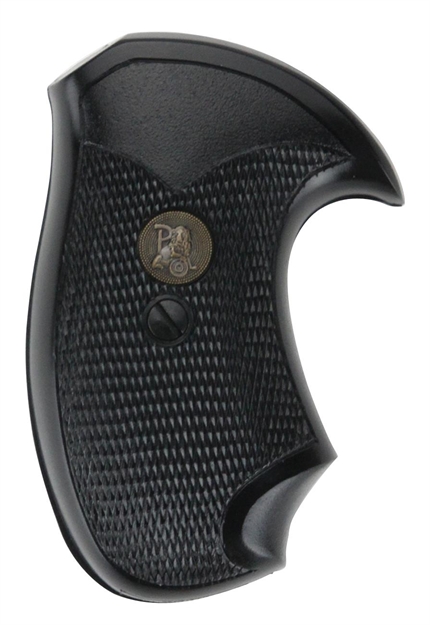 Picture of  Pachmayr 02523 Compact Grip Checkered Black Rubber For Charter Arms 034337025238