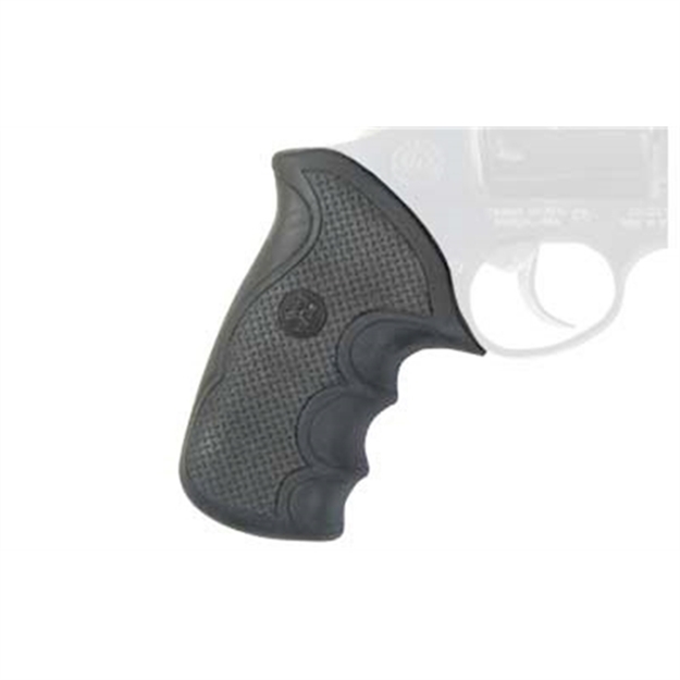 Picture of  Pachmayr 02475 Diamond Pro Grip Diamond Checkering Black Rubber With Finger Grooves For Taurus Compact Public Defender With Polymer Frame