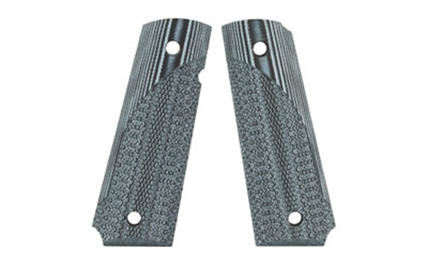 Picture of  Pachmayr 61001 Tactical Grip Checkered Black & Gray G10 Panels For 1911