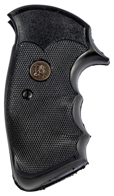 Picture of  Pachmayr 03265 Gripper Professional Grip Checkered Black Rubber With Finger Grooves For S&W K/L Frame With Square Butt