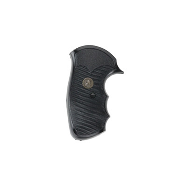 Picture of  Pachmayr 03249 Gripper Grip Checkered Black Rubber With Finger Grooves For S&W J Frame With Round Butt