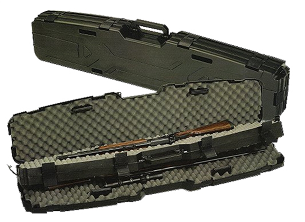 Picture of Plano Pro-Max Side-By-Side Rifle Hard Case, Pillarlock, 2 Compartments, 53.32"L X 12.38"W X 6.13"H, Black 151200