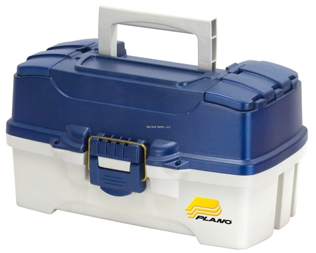 Picture of Plano 2 Tray Tackle Box W/Dual Top Access Blue Met/Off White 620206