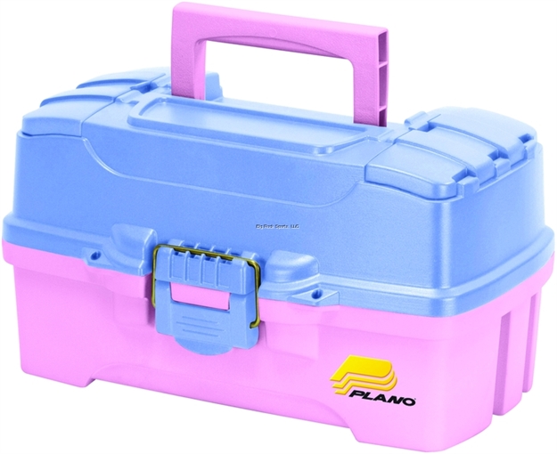 Picture of Plano 2 Tray Tackle Box W/Dual Top Access Pink/Periwinkle