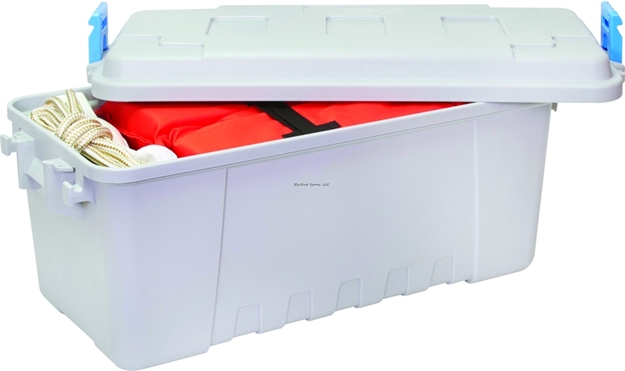 Picture of Plano 68 Quart Marine Storage Box Marine Grey/Blue
