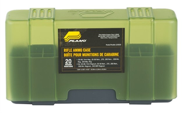 Picture of Plano Rifle Cartridge Box, Flip-Top Lid, Small, 20 Count, 122820