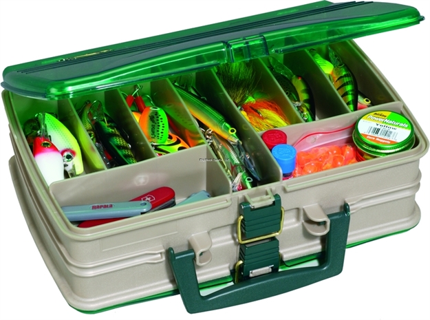 Picture of Plano Double Sided Satchel Box 12X9x4" Sandstone/Grn 112000 024099011204