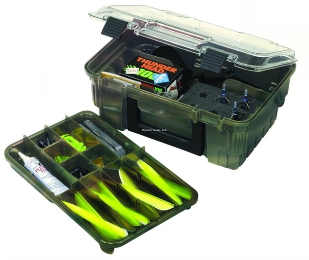 Picture of Plano Easy-View Archery Accessory Box, Transparent Lid, 11.5"L X 8.25"W, 5"H, O.D. Green
