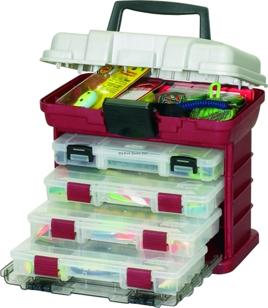 Picture of Plano Four-By-Drawer System 3500Sz Red/Sil 11X7x10"