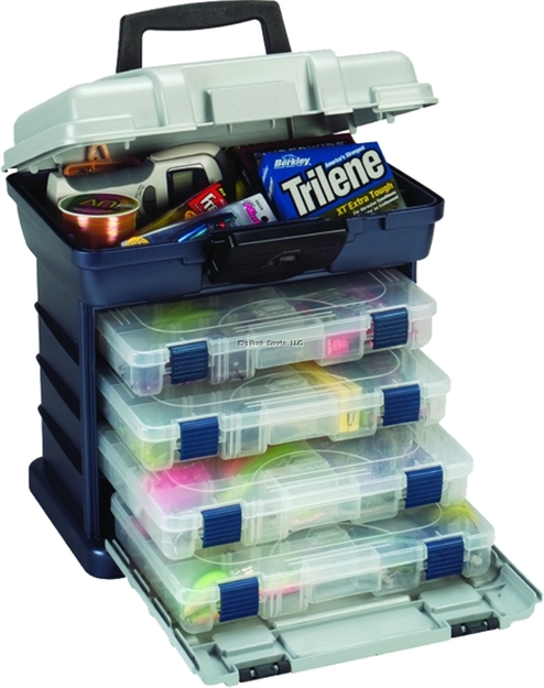 Picture of Plano Four-By-Drawer System 3650Sz Blu/Sil 13X10x14"