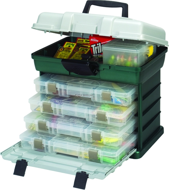 Picture of Plano Four-By-Drawer System 3750Sz Grn/Sil 16X12x16"