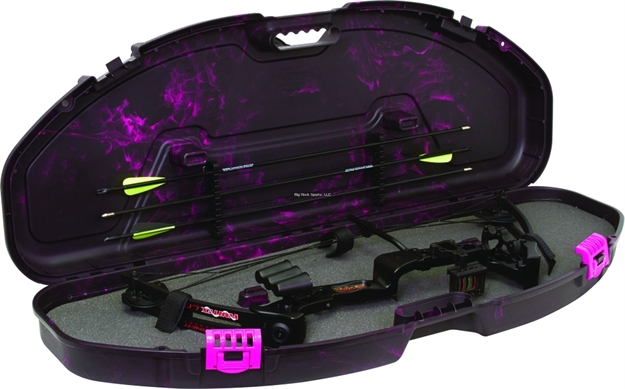 Picture of Plano Fusion Hard Bow Case, Pillarlock, 41"L X 15"W X 4.75"H, Magenta/Black