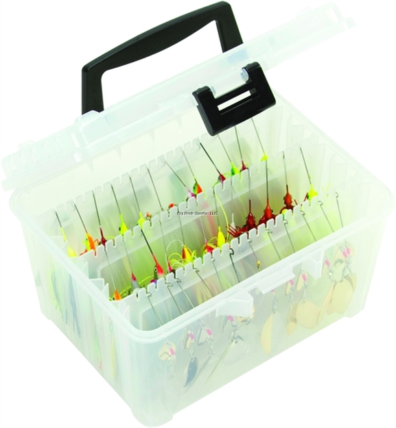 Picture of Plano Hydro-Flo Hanging Bait Stowaway Box W/3 Adj Racks Clear