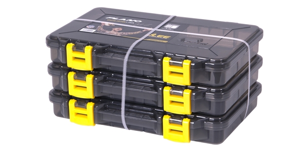 Picture of Plano Jlee 3-Pack 3650 Stowaway Smoke/Yellow Latches