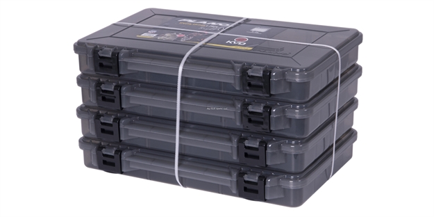 Picture of Plano Kvd 4-Pack 3700 Stowaway Smoke/Black Latches PLAMS7024 024099009805