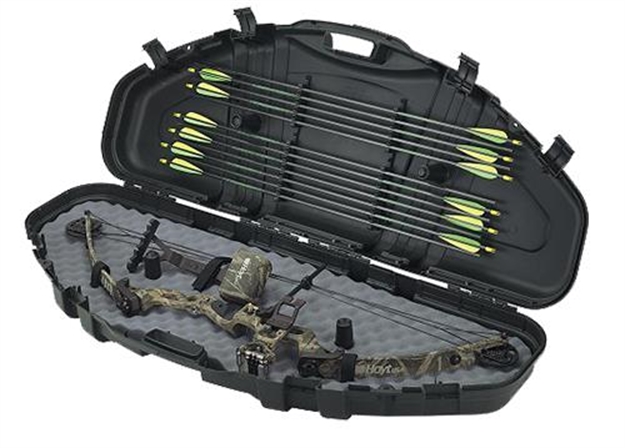 Picture of Plano Protector Series Single Bow Hard Case, Pillarlock, Arrow Storage Under Lid, 49"L X 19.5"W X 8.5"H, Black 111100