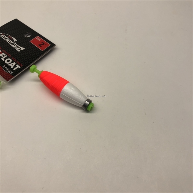 Picture of Plastilite Cigar Snap-On Foam Float, 2",  Weighted, Red, 2Pk