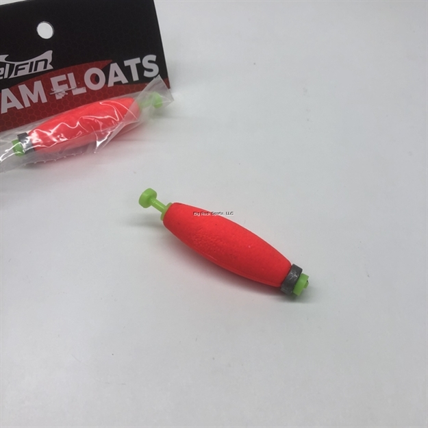 Picture of Plastilite Cigar Snap-On Foam Float, 2", Weighted, Red, 2Pk