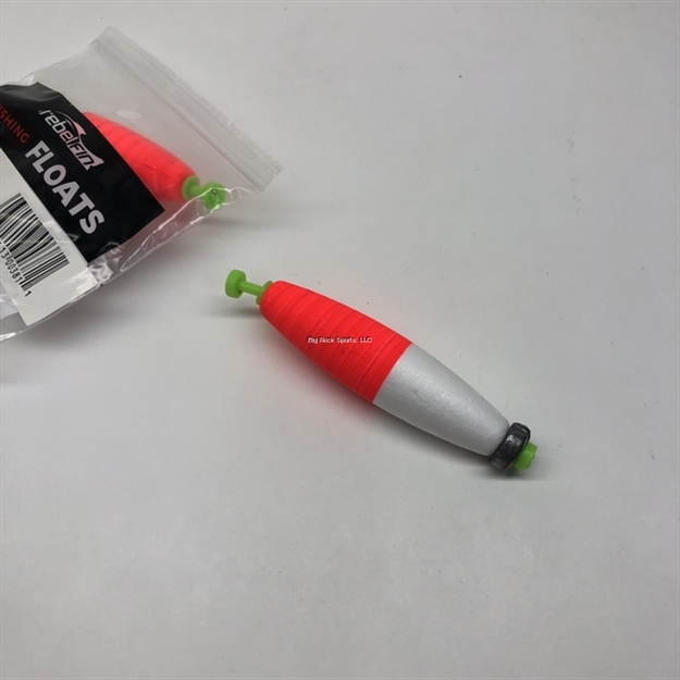 Picture of Plastilite Cigar Snap-On Foam Float, 3",  Weighted, Red/White, 2Pk