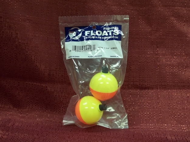 Picture of Plastilite Round Plastic Float 1-3/4" Fl/Char 2Pk, Pegable