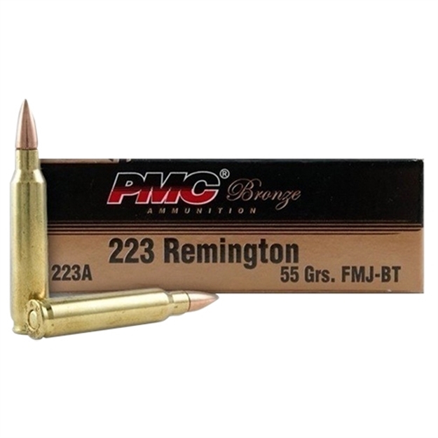 Picture of Pmc 223Abp Bronze Battle Pack 223Rem 55Gr Full Metal Jacket Boat Tail 200 Per Box/5 Case 741569060073