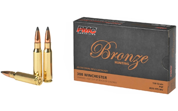Picture of  Pmc 308Sp Bronze  308Win 150Gr Pointed Soft Point 20 Per Box/10 Case