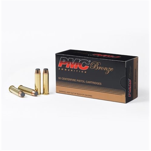 Picture of Pmc Bronze Pistol Ammo 357 Mag, Jsp, 158 Gr, 1471 Fps, 50 Rnd, Boxed 741569050173