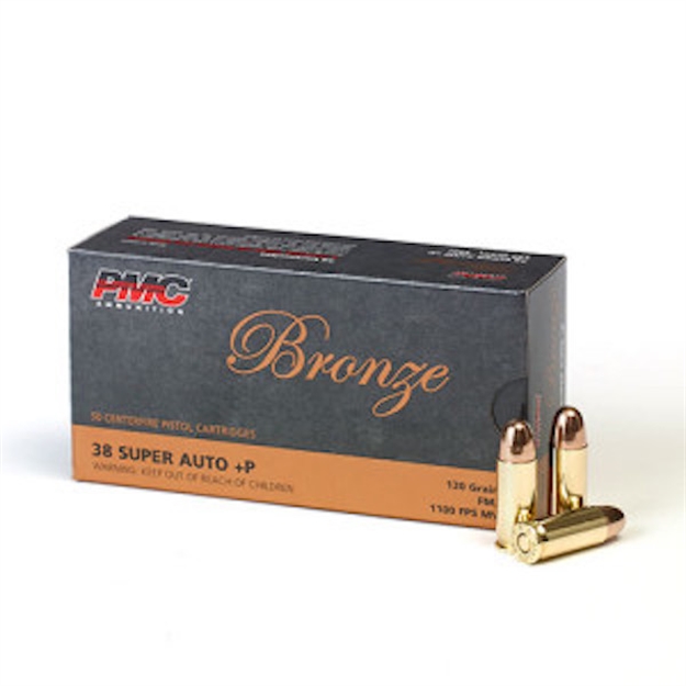 Picture of  Pmc 38Sa Bronze  38Super+P 130Gr Full Metal Jacket 50 Per Box/20 Case