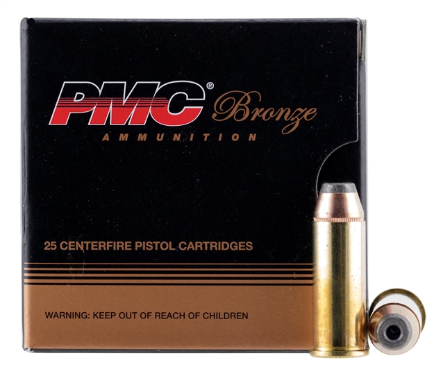 Picture of Pmc 44Sb Bronze  44S&Wspl 180Gr Jacketed Hollow Point 25 Per Box/20 Case 741569200028 -