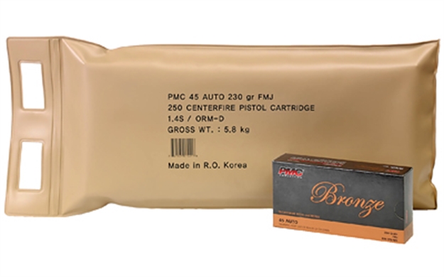 Picture of  Pmc 45Abp Bronze Battle Pack 45Acp 230Gr Full Metal Jacket 250 Per Box/3 Case 741569070218