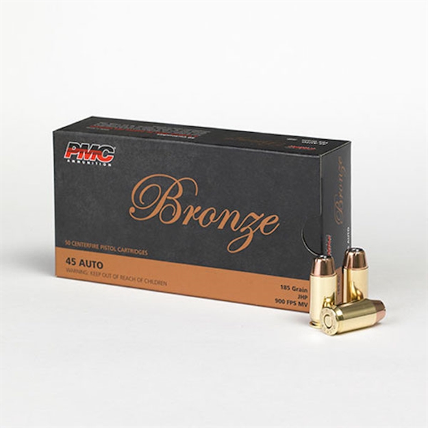 Picture of  Pmc 45B Bronze  45Acp 185Gr Jacketed Hollow Point 50 Per Box/20 Case 741569050630