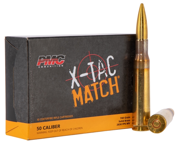 Picture of  Pmc 50Xm X-Tac Match  50Bmg 740Gr Solid Brass 10 Per Box/20 Case 741569060387