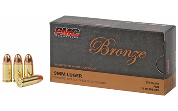 Picture of  Pmc 9G Bronze  9Mmluger 124Gr Full Metal Jacket 50 Per Box/20 Case 741569070300