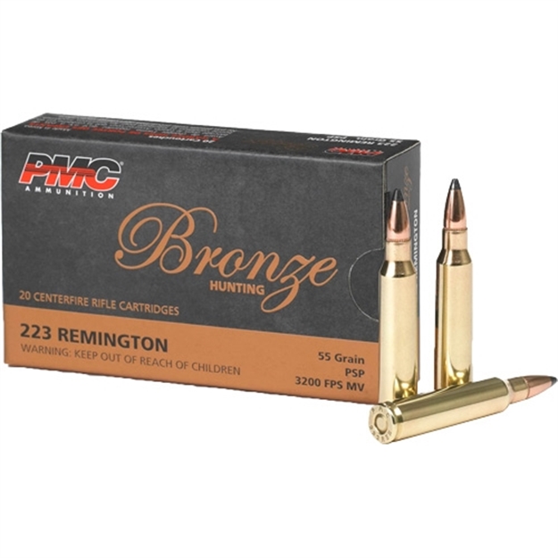 Picture of Pmc Bronze CF Rifle 223 Rem 55Gr SP 20Rnd 223SP 741569040167