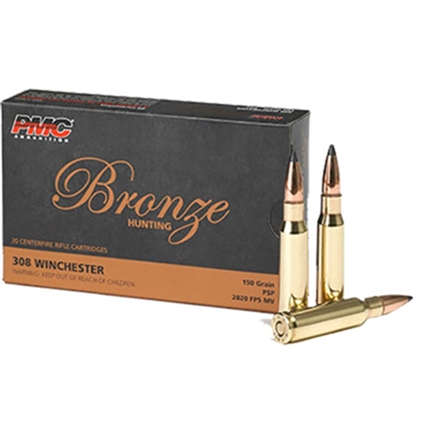 Picture of  Pmc 308Sp Bronze  308Win 150Gr Pointed Soft Point 20 Per Box/10 Case