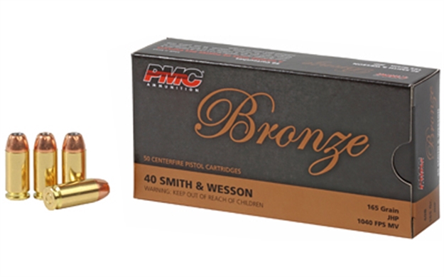 Picture of  Pmc 40B Bronze  40S&W 165Gr Jacketed Hollow Point 50 Per Box/20 Case