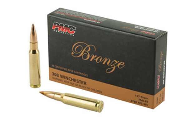 Picture of Pmc 308B Bronze  308Win 147Gr Full Metal Jacket Boat Tail 20 Per Box/25 Case 741569060288