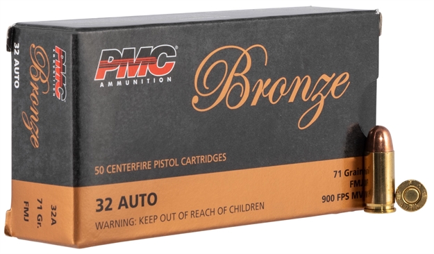 Picture of  Pmc 32A Bronze  32Acp 71Gr Full Metal Jacket 50 Per Box/20 Case 741569070041