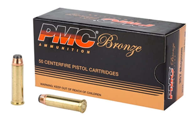 Picture of Pmc Bronze Pistol Ammo 357 Mag, Jsp, 158 Gr, 1471 Fps, 50 Rnd, Boxed 741569050173 -