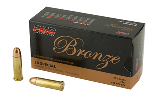 Picture of Pmc 38G Bronze  38 Special 132 GR Full Metal Jacket 50 Per Box 20 CS 741569070102 -
