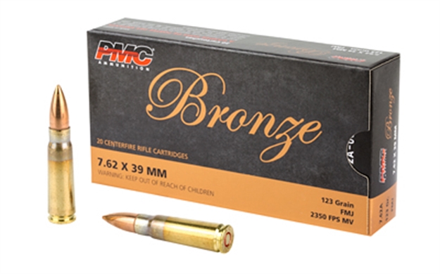 Picture of  Pmc 762A Bronze  7.62X39mm 123Gr Full Metal Jacket 20 Per Box/25 Case 741569060318