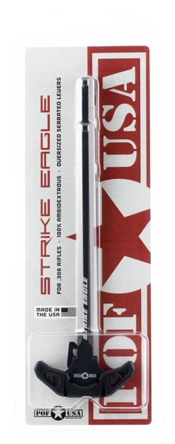 Picture of  Patriot Ordnance Factory 01543 Strike Eagle Charging Handle Ar-10 Black Hardcoat Anodized 7075 Billet Aluminum 847313015433