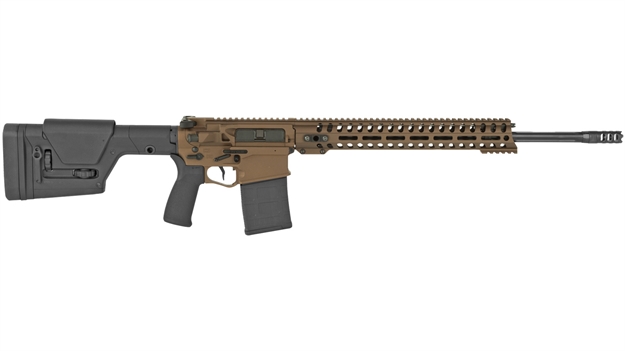 Picture of Patriot Ordnance Factory 01567 Revolution DI Gen4 6.5 Creedmoor 20" 20+1 Burnt Bronze Adjustable Magpul Prs Stock 14" M-Lok 847313015679 -