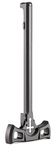 Picture of  Patriot Ordnance Factory 00850 Tomahawk Charging Handle Ar-10 Black Anodized Aluminum, Ambidextrous 847313008503