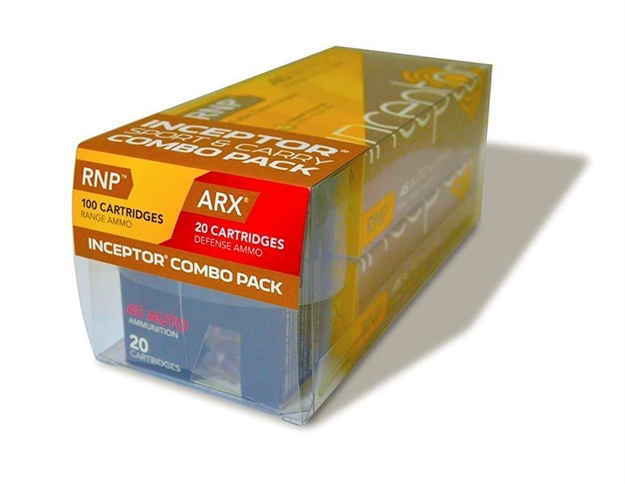 Picture of Polycase Inceptor .45 Auto 135 GR Rnp Ammo - Box OF 120 Rounds