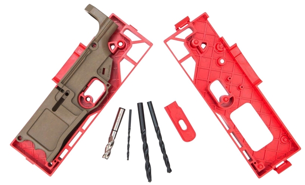 Picture of Polymer80 P80308kitfde 308 Warrhogg Ar-10 Platform 308 Winchester/7.62 Nato Polymer Flat Dark Earth