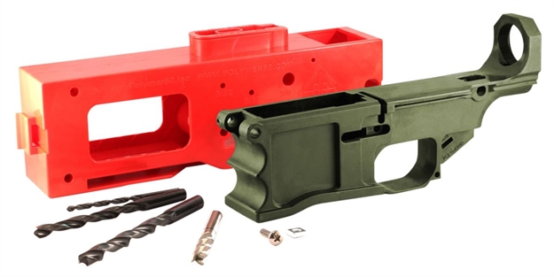 Picture of Polymer80 P80308kitodg 308 Warrhogg Ar-10 Platform 308 Winchester/7.62 Nato Polymer OD Green