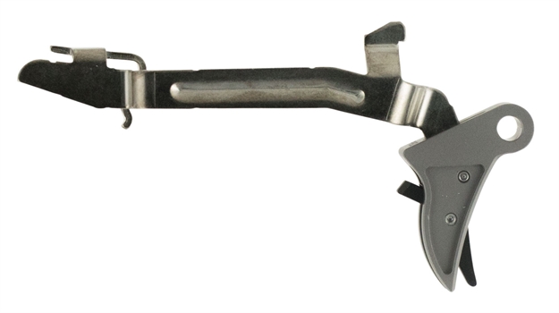 Picture of Polymer80 P80cpctgrybl Glock Gen1-4 Compatible Curved Trigger 6061-T6 Aluminum Gray/Black
